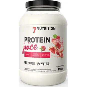 Protein 7Nutrition Protein Juice 1000g HOVĚZÍ PROTEIN HYDROLYZÁT| Jahoda-malina
