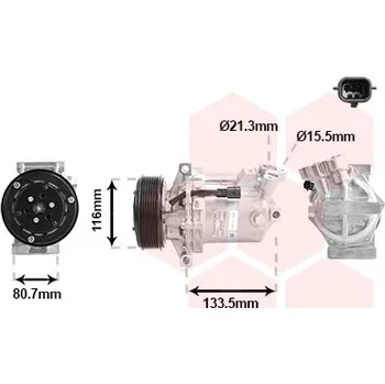 Kompresor klimatizace Kompresor, klimatizace VAN WEZEL 1501K700