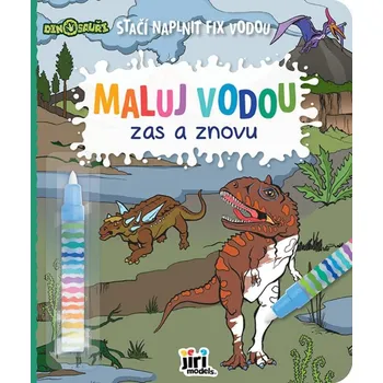 omalovánky Jiri Models Maluj vodou Zas a znovu Dinosauři