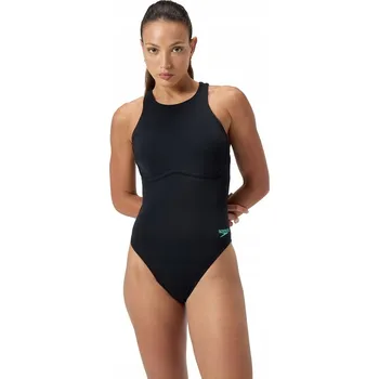 Dámské plavky Plavky Speedo Racer Zip antracit velikosti 38