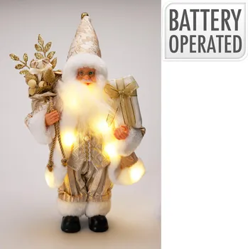 Vánoční dekorace dekorace SANTA stojící 30cm LED ZLA