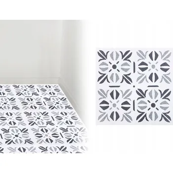 Koberec Dekorativní podlahové dlaždice Orientální patchwork šedá - 1 kus