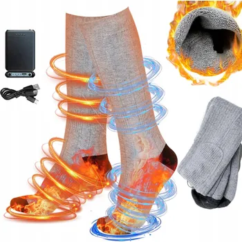 Pánské ponožky Vyhřívané Ponožky elektrické termální návleky zimní ohřívače nohou
