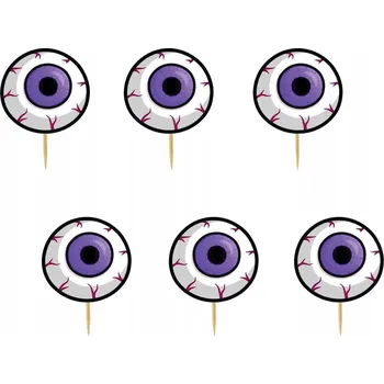 Obraz TOPPER NA DORT A MUFFINY HALLOWEEN DUCHOVÉ DÝNĚ KOČKA SADA TOPPERŮ 6ks #17