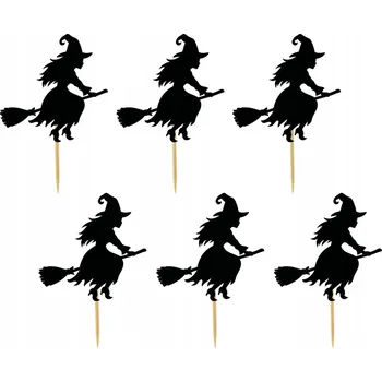 Obraz TOPPER NA DORT A MUFFINY HALLOWEEN DUCHY DÝNĚ KOČKA SET TOPPERY 6 ks #3