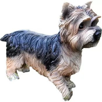 Zahradní dekorace Pes Jorkšír 32 x 25 zahradní dekorace figurky a sochy polystone pes