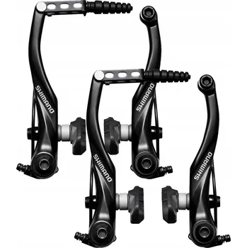 Brzda na kolo Brzdy brzdové čelisti Shimano T4000 V-brake sada hliníkové černé