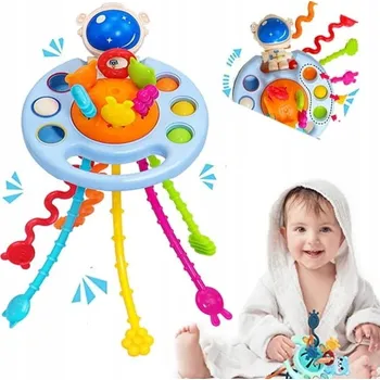 Smyslová chrastítko Bigtoys Kosmonaut 18,5 cm