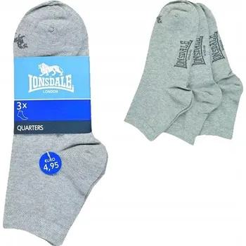 Pánské ponožky Ponožky Lonsdale LNS03102 Šedé Velikost 39-42