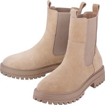 Dámská zimní obuv esmara® Dámská kožená kotníková obuv (šedohnědá, 40)