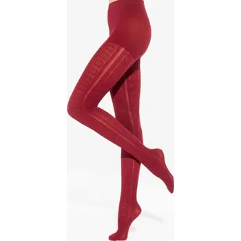 Dámské punčochy Punčocháče Gatta Fabiane 07 40den červená vinaccia velikost 3