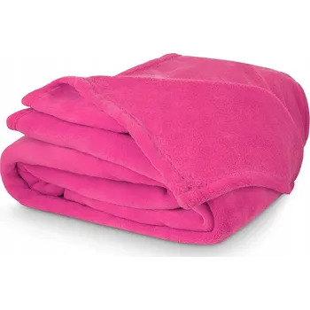 Prostěradlo Přehoz TextilCentrum.cz polyester 150 cm x 200 cm růžový