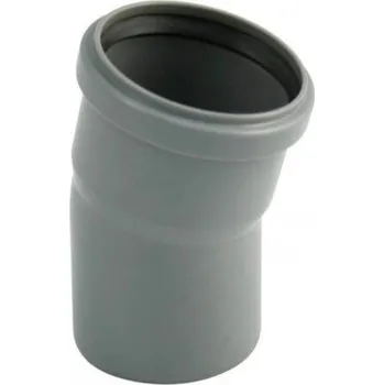 Kanalizační potrubí GIENGER Odpadní koleno HTB plastové 15° DN 75 ø 75 mm