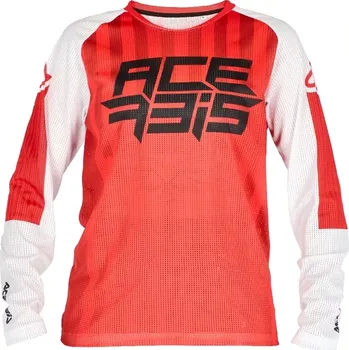 Moto dres ACERBIS J-WINDY FIVE KID VENTED dres červená/bílá
