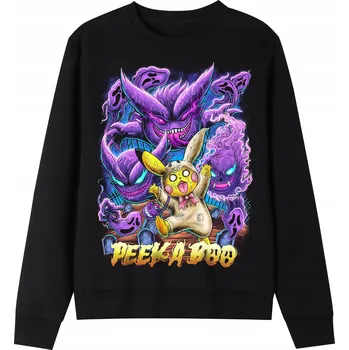 Pánská mikina Pánská mikina černá s potiskem ,,ANIME POKEMON" S