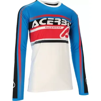 Moto dres ACERBIS dres MX LINEAR LUGO bílá/modrá