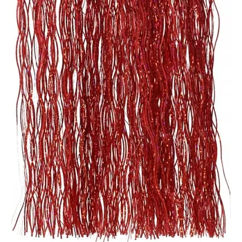 Vánoční dekorace Červená lesklá dekorační lameta vánoční ozdoba 40x50cm