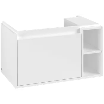 Koupelnový nábytek Villeroy & Boch Skyla - Skříňka pod umyvadlo 772x439 mm, 1 zásuvka, otevřená část vpravo, Brilliant White C78800VE