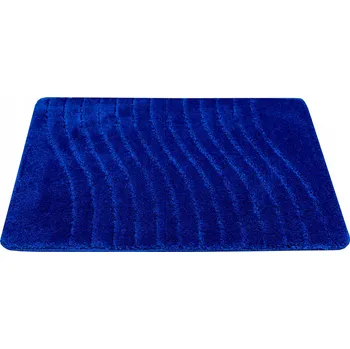 Koupelnová předložka KOUPELNOVÁ PŘEDLOŽKA K WC PROTISKLUZOVÁ MODRÁ VLNY SARA 60x100 cm