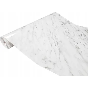 Tapeta Samolepicí dekorační Fólie na nábytek, dýha z kararského šedého mramoru 90x50