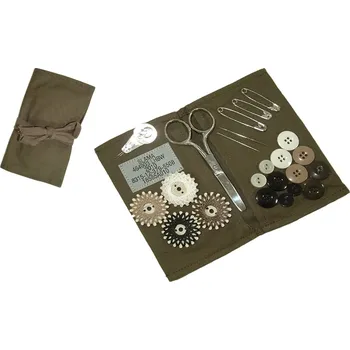 ARMÁDNÍ ORIGINÁL BW BUNDESWEHR Šicí souprava s nůžkami cestovní šití Bundeswehr originál
