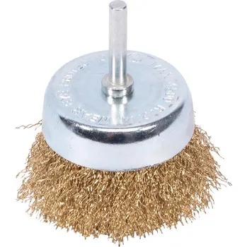 Brusný kotouč XTLINE Kartáč hrnkový vlnitý, válcová stopka 65 mm