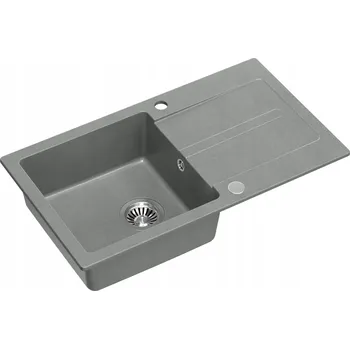 Granitový dřez Jednokomorový granitový dřez Quadron šedý