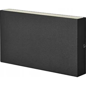 Venkovní osvětlení LED zahradní nástěnné svítidlo Goldlux Chicago obdélníkové 4000 K IP44 černé