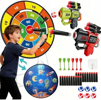 Terč na šipky Oboustranný terč na šipky Sada pro házení šipek, stojící