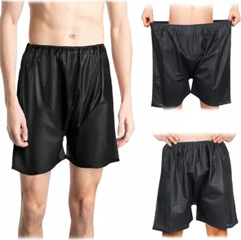 Pánské spodní prádlo Černé pánské boxerky na jedno použití 10 ks