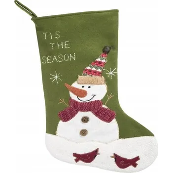 Vánoce Vánoční ozdobná ponožka ve tvaru boty na krb, okno - dekorace CEZI