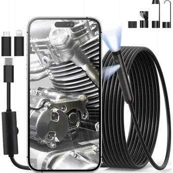 IP kamera ENDOSKOPICKÁ INSPEKČNÍ KAMERA 10M LED USB 3v1 Full HD 6 LED