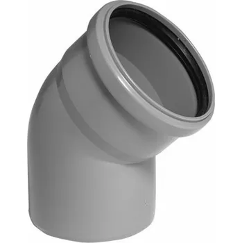 kanalizace GIENGER Odpadní koleno HTB plastové 45° DN 110 ø 110 mm