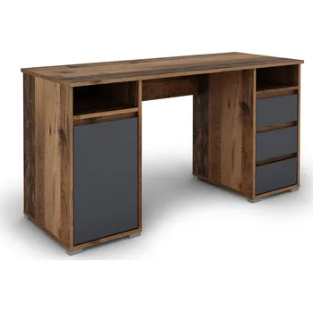 Psací stůl byLIVING l Lobo old wood / antracitová