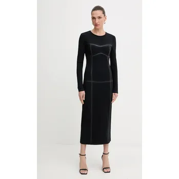 Dámské šaty Šaty Patrizia Pepe černá barva, maxi, přiléhavé, 8A1523 J129 8A1523.J129 99X, vel. 36