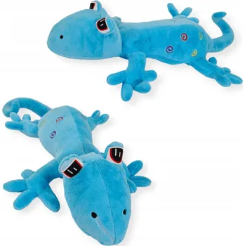 plyšák Plyšová ještěrka gekon polštář 80 cm Modrá