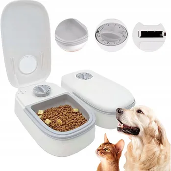 Miska pro psa AUTOMATICKÝ ZÁSOBNÍK PRO KOČKY DÁVKOVAČ MOKRÉHO KRMIVA PRO DOMÁCÍ ZVÍŘATA