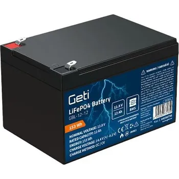 Trakční baterie Geti GBL-12-12 12,8V 12Ah