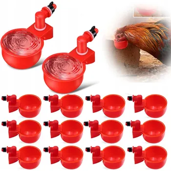 Pro ptáka 14x AUTOMATICKÉ KRMÍTKO PRO SLEPICE PTÁKŮ NA VODU SET SLEPICE VRTÁK