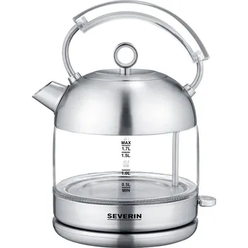 Rychlovarná konvice Retro rychlovarná konvice WK 3459 Severin 1,7 l stříbrná