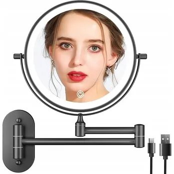 Zrcadlo ZRCADLO NA LÍČENÍ HOLENÍ S LED PODSVÍCENÍM ZVĚTŠUJÍCÍ 10X