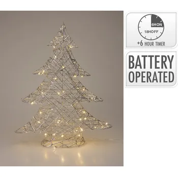 Vánoční dekorace dekorace STROM 60cm LED STŘ s časovačem