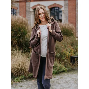 Dámský svetr Dámský čokoládový kardigan Velikost: XS