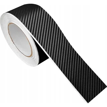 Samolepicí dekorace na vozidlo Černá Karbonová 3D Fólie Dekorační Páska 5cm na Notebook Konzole Nábytek