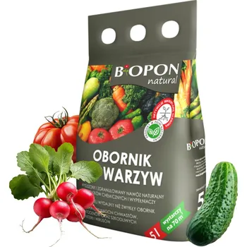 Hnojivo Granulovaný hnůj pro Zeleniny 5L Přírodní hnojivo do zahrady Biopon