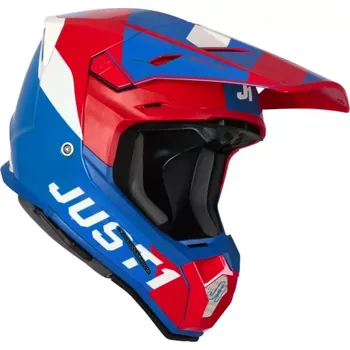 Helma na motorku JUST1 J22C ADRENALINE moto přilba červená/modrá