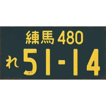 Plechová cedule Ceduľa značka China 51-14 30x15cm