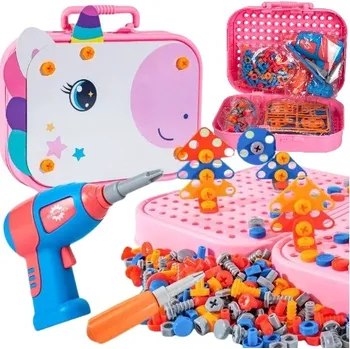 ostatní stavebnice Jednorožec stavebnice stavebnice v kufříku Slime s figurkou 3 4 +