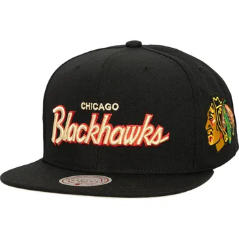 Kšiltovka Mitchell & Ness Pánská kšiltovka Chicago Blackhawks NHL Cream Script Snapback