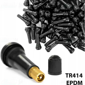 Ventil Ventilek TR414EPDM mosazné tělo ventil pro bezdušové pneumatiky, ventilek 100 ks
